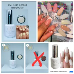 Gel nude lechoso traslúcido 