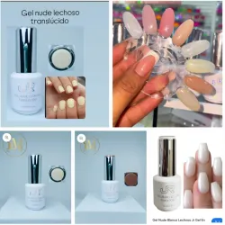 Gel nude lechoso traslúcido 