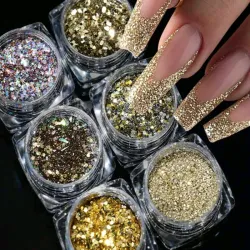 Glitter tonos dorados
