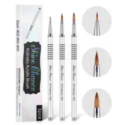 Juego de 3 pinceles kolinsky para 3D