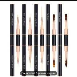 Juego de pinceles dobles para diseños