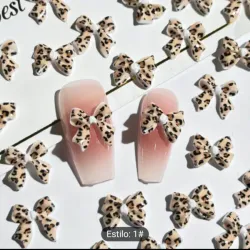 Lazos con estampado de leopardo