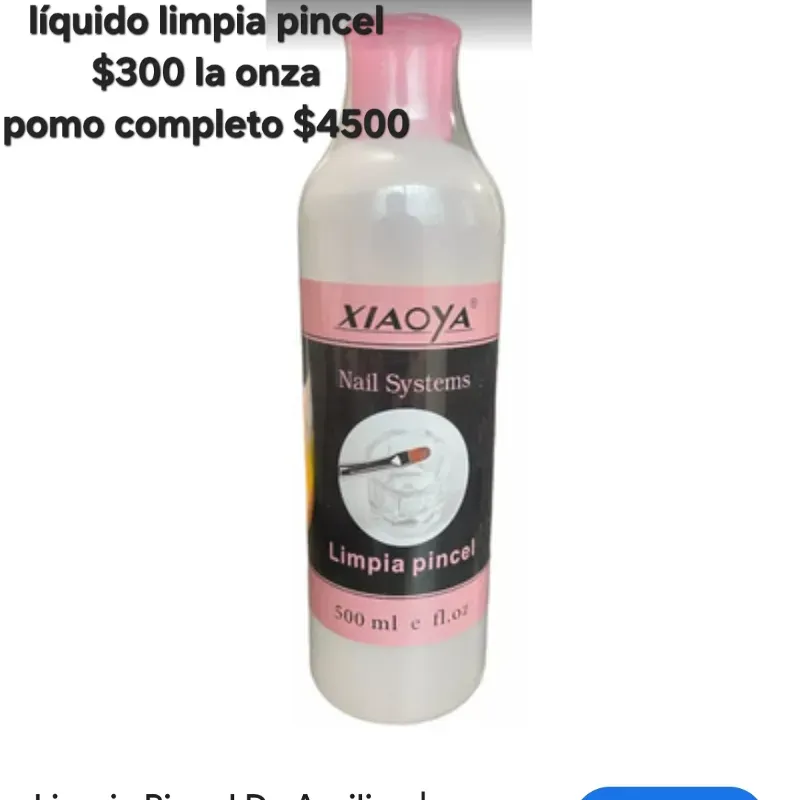 Líquido para limpiar pincel 