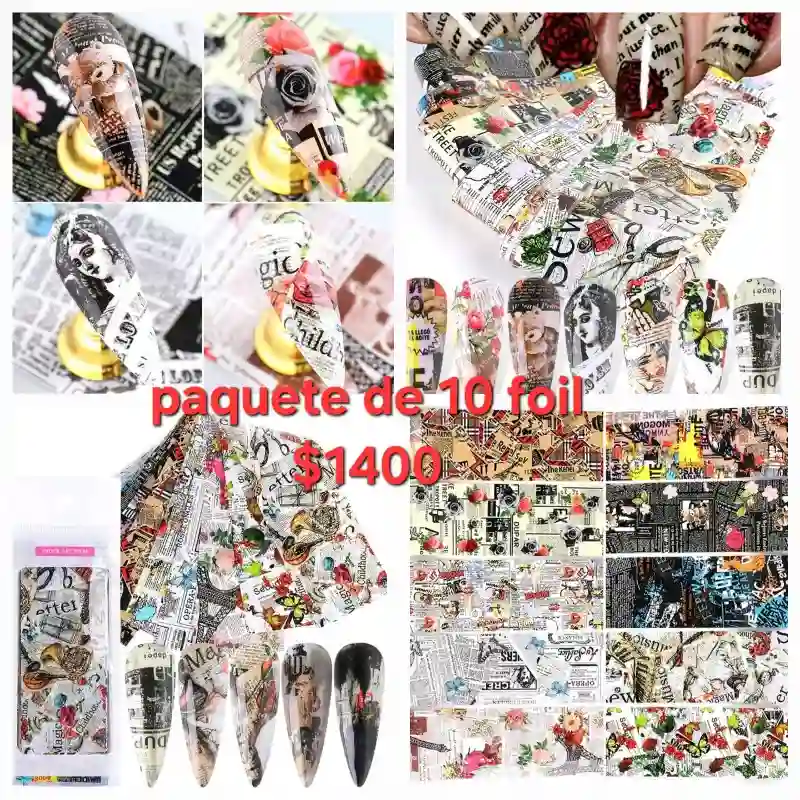 Paquete de 10 foil