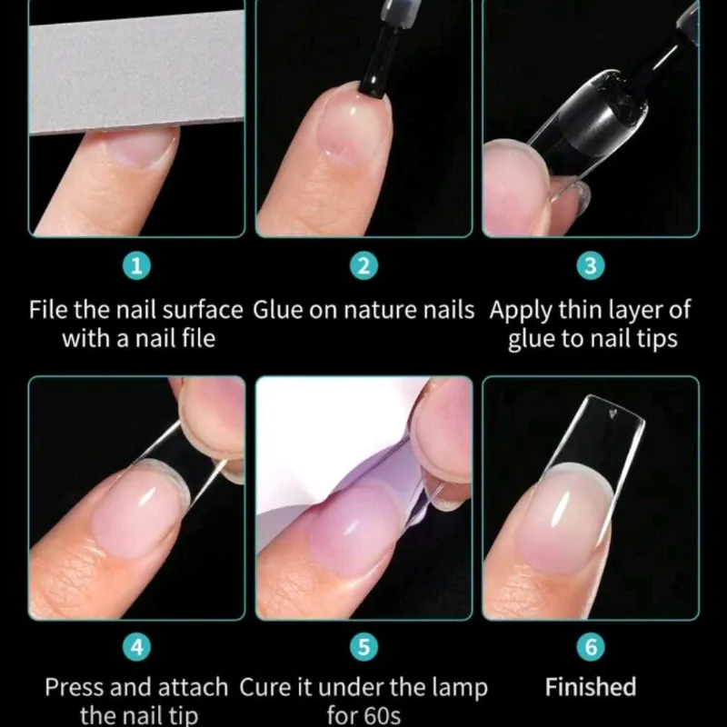 Paquete de 120 tips soft gel