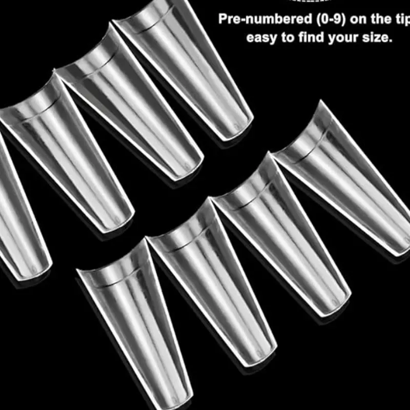 Paquete de 500 tips coffin tamaño medio