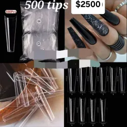 Paquete de 500 tips coffin xl