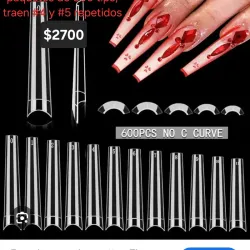 Paquete de 600 tips coffin xxl