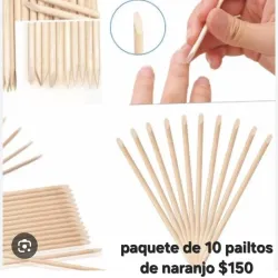 Paquetes de 10 palitos d naranjo