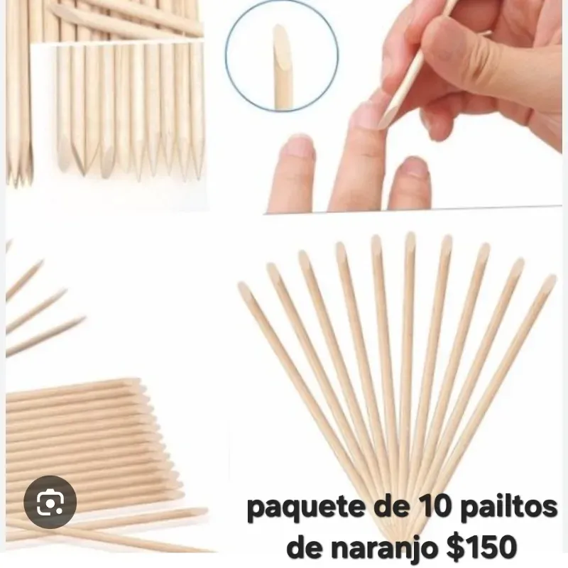 Paquetes de 10 palotos d naranjo