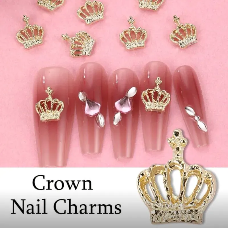 Pareja de coronas doradas