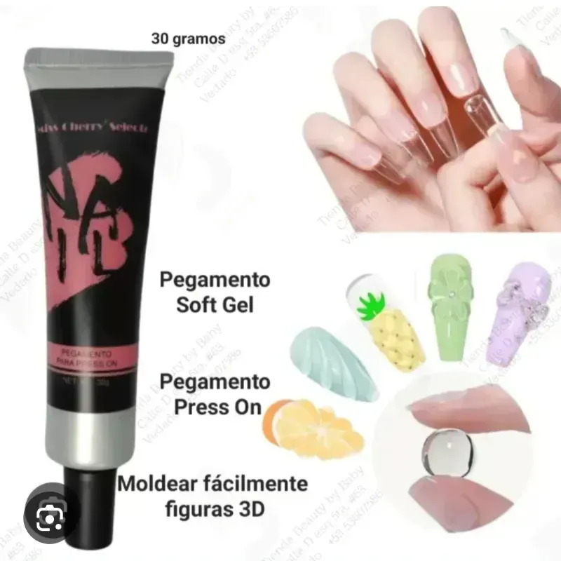 Pegamento para soft gel miss cherry