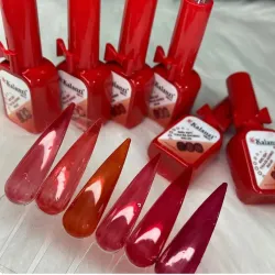 Rojo vitral o traslúcidos 