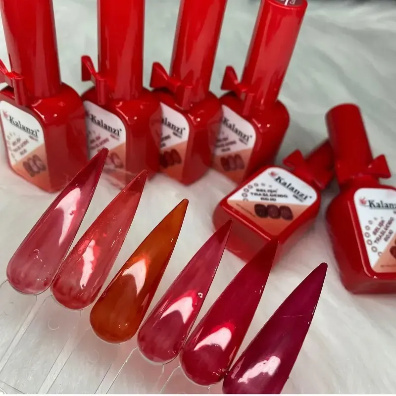 Rojo vitral o traslúcidos 