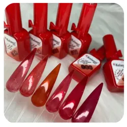 Rojos vitrales o traslúcidos 