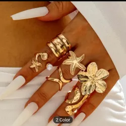 Set de 6 anillos