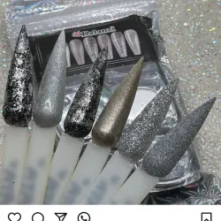 Set de 6 efectos plateados