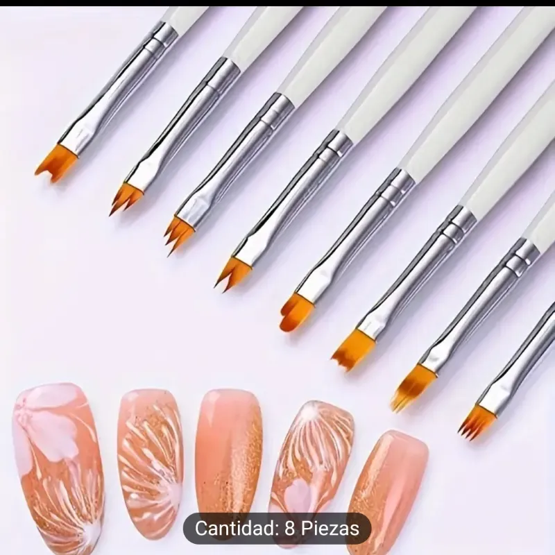 Set de 8 pinceles para diseño