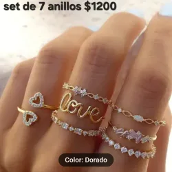 Set de anillos para fotos