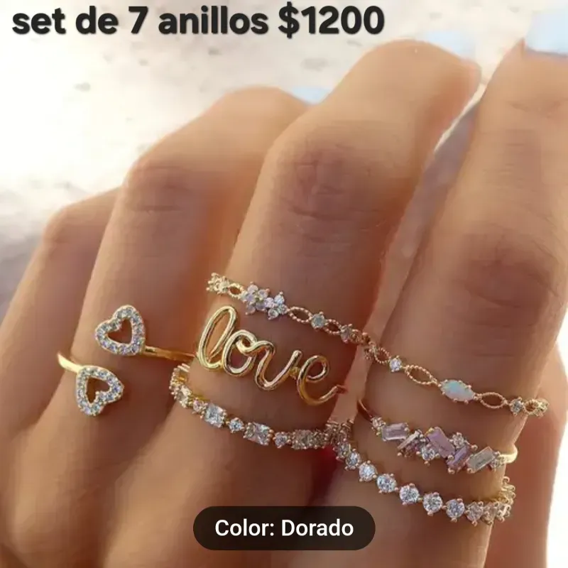 Set de anillos para fotos