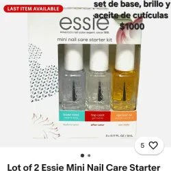 Set de brillo, base y aceite de cutículas 