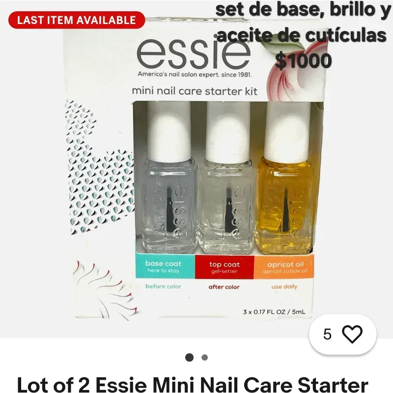 Set de brillo, base y aceite de cutículas 