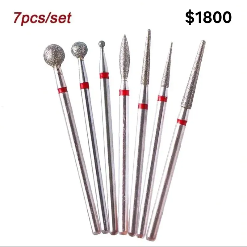 Set de fresas para manicura rusa 