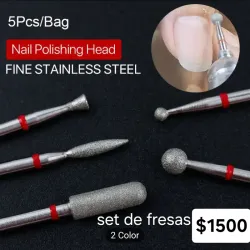 Set de fresas para manicura rusa