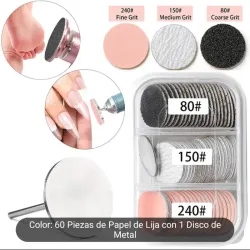 Set de lijas para carcañales