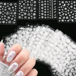 Stiker copos de nieve