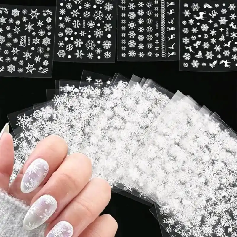 Stiker copos de nieve