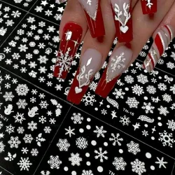 Stiker copos de nieve 