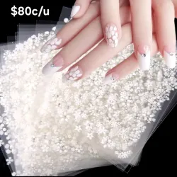 Stiker de florecitas blancas