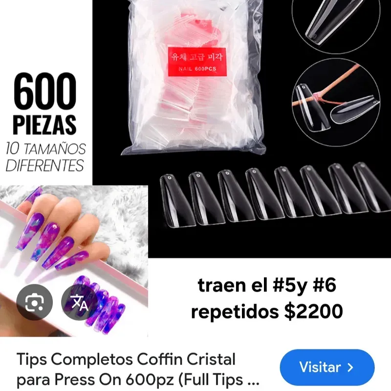 Tips soft gel coffin
