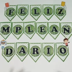 Banderín 3d. Temática: Futbol 1