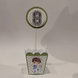 Caja POPCORN 3d. Temática: Futbol 1