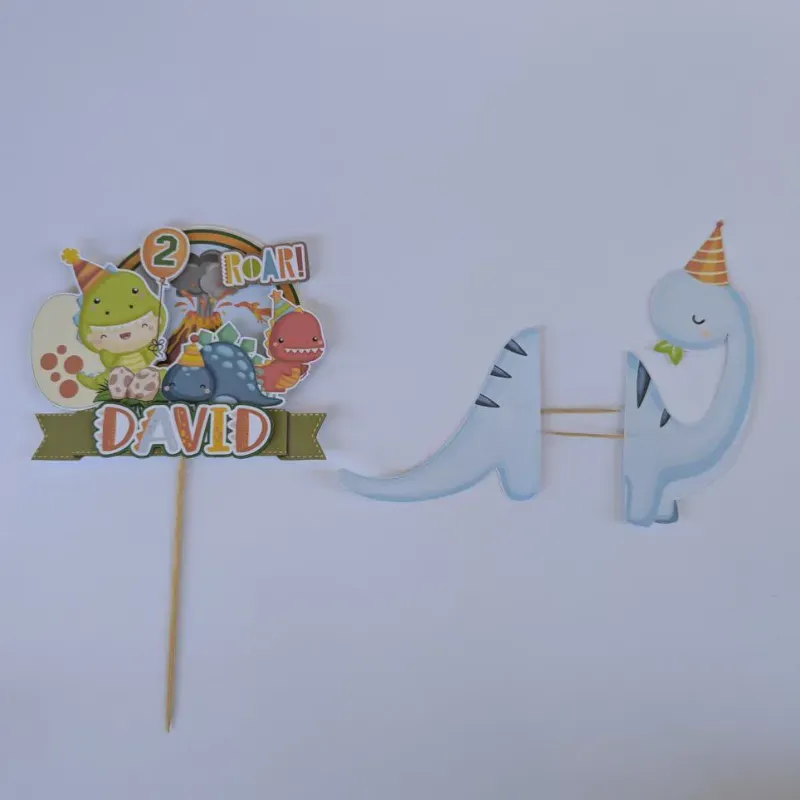 Cake Topper. Temática: Dino												
