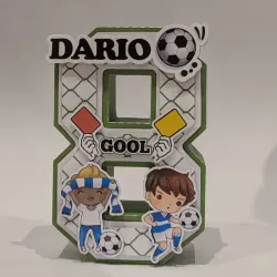 Centro de mesa 3d. Temática: Futbol 1