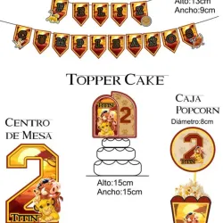 Kit 3d. Temática: Rey León. 