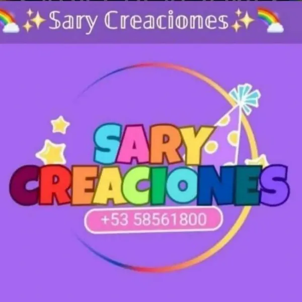En Sary Creaciones transformamos cada celebración en un recuerdo inolvidable. Somos un negocio dedicado a la elaboración de artículos personalizados para la decoración de fiestas de todo tipo, con especial atención en los cumpleaños, donde cada detalle refleja la esencia y alegría del festejado.
🎉 Qué ofrecemos:
- Diseños únicos y creativos que se adaptan a cualquier temática.
- Decoraciones personalizadas: desde centros de mesa y carteles hasta recuerdos especiales.
- Materiales de calidad que garantizan acabados elegantes y duraderos.
- Asesoría para que tu fiesta luzca tal como la imaginaste.
🌟 Nuestra misión:
Hacer que cada evento sea especial, lleno de color, estilo y originalidad, porque creemos que los pequeños detalles marcan la diferencia.
Con Sary Creaciones, tu fiesta no será solo un evento, ¡será una experiencia mágica que quedará en la memoria de todos!