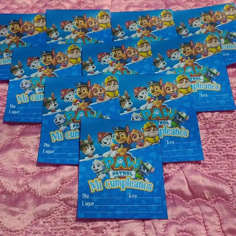 INVITACIONES (12) (PAPEL)