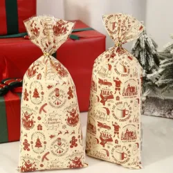 Bolsas navideñas 100 piezas