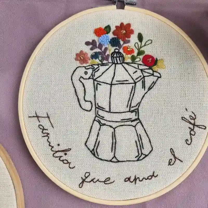 Familia que ama el café