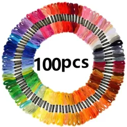 Pack de hilos Mouliné (100 colores)