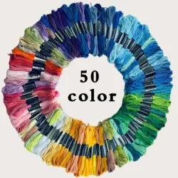 Pack de hilos Mouliné (50 colores)