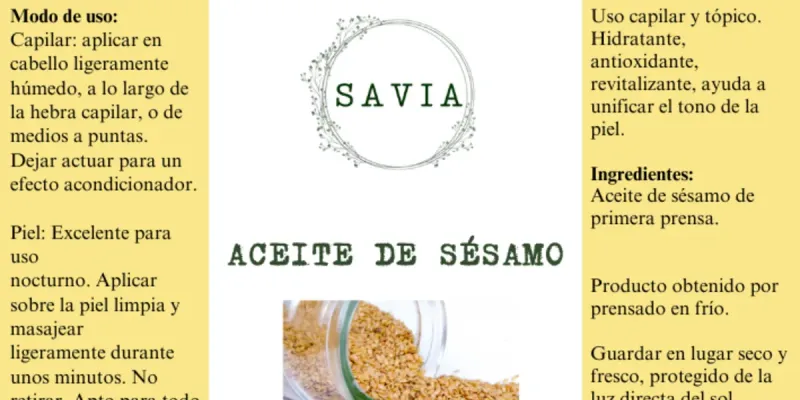 ACEITE DE SÉSAMO