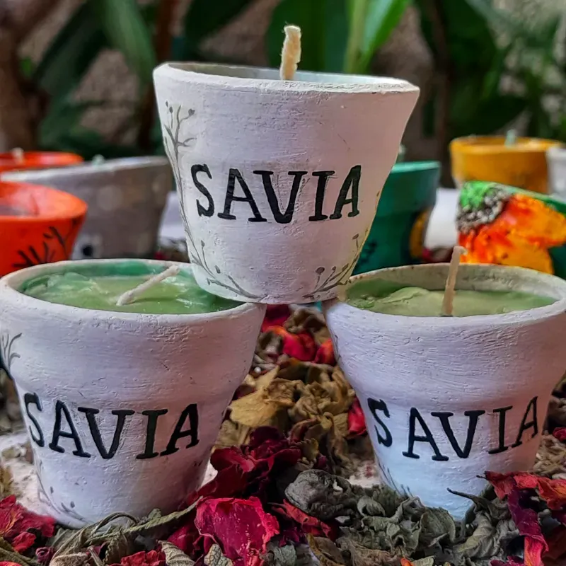 VELA DE SAVIA (solo disponible en el punto de venta del Parque de las Flores "La Maison")