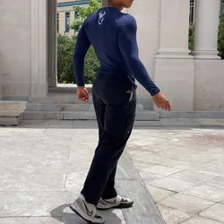 COMPRESIÓN MANGA LARGA AZUL