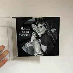 Mini retrato en blanco y negro