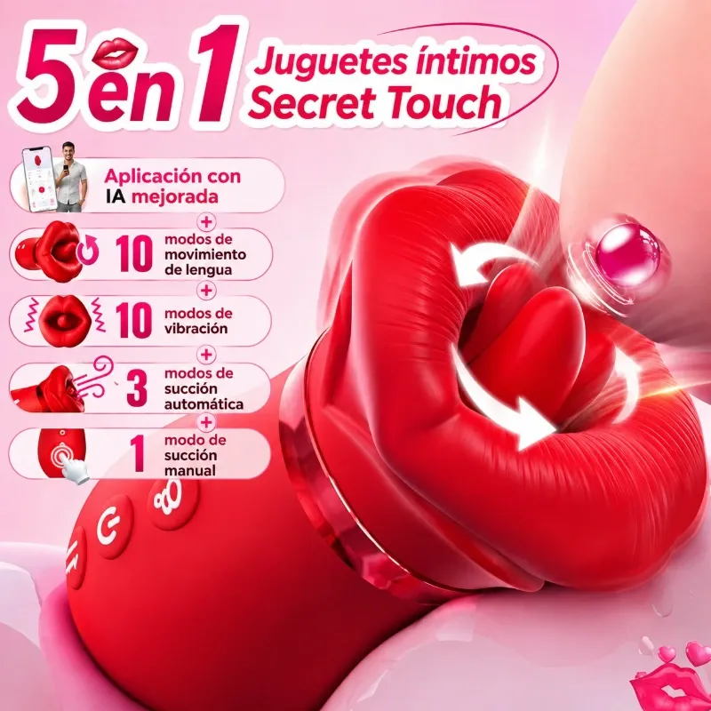 Estimulador Secret Touch 5 en 1